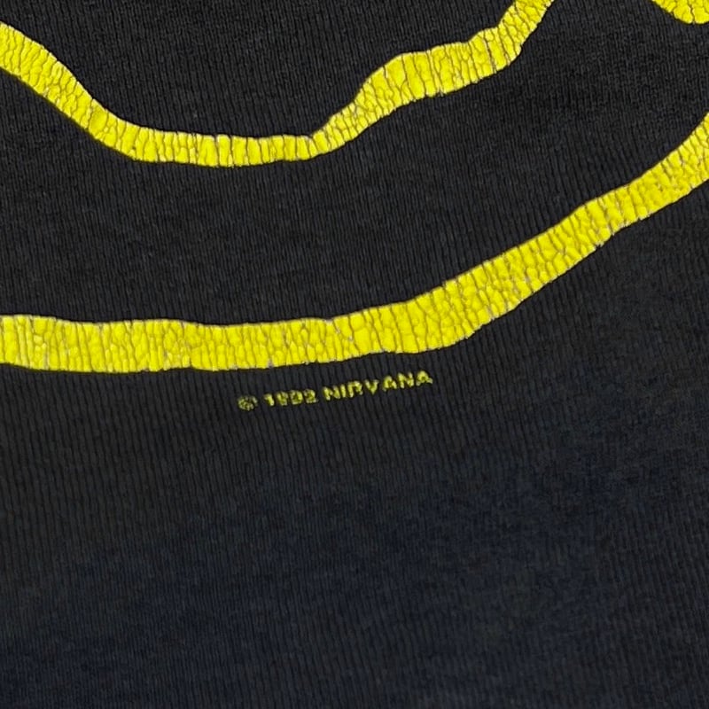 NIRVANA 00s SMILE 1992 HOODED SWEATSHIRT FRUIT NIRVANA 00s SMILE 1992 HOODED SWEATSHIRT FRUIT