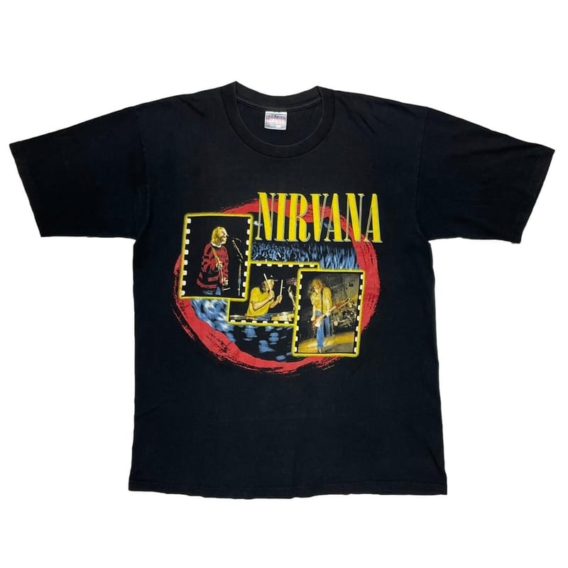 NIRVANA 1997 PHOTO TEE ALLSPORT LARGE 0721 | gr