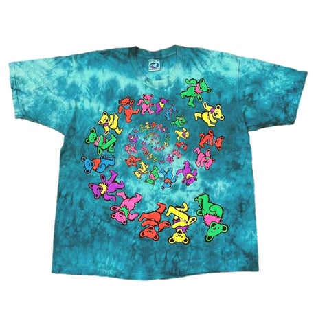 GRATEFUL DEAD 1992 TIE DYE LIQUID BLUE XL 1487