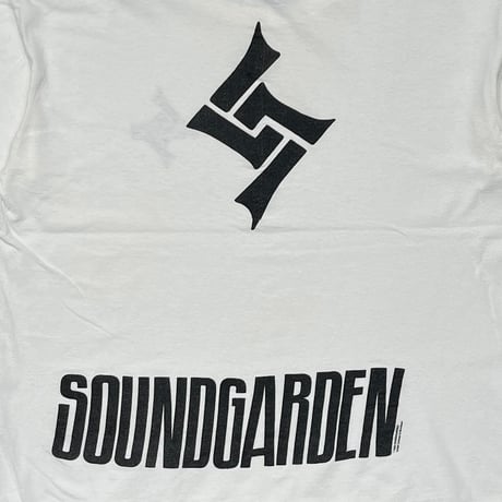 SOUNDGARDEN 1992 S LOGO WHITE BROCKUM LARGE 0332