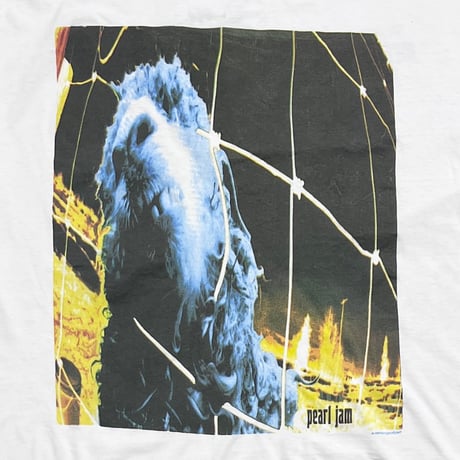 PEARL JAM 1993 Threadworm SLEEVELESS WHITE EURO FITS XL 6306