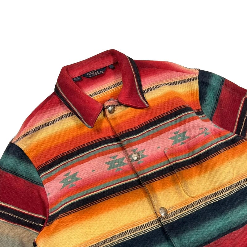 POLO RALPH LAUREN NATIVE RAG JACKET LARGE | gre