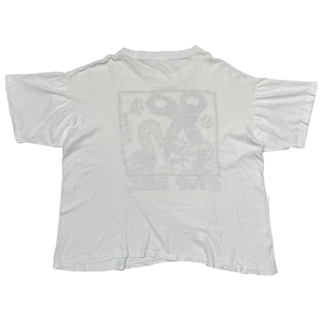 KEITH HARING 1990 STOP AIDS WHITE FITS XL 9060