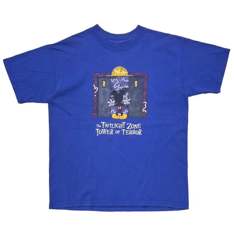 DISNEY VINTAGE THE TWILIGHT ZONE TOWER OF TERROR BLUE FITS MEDIUM 6823