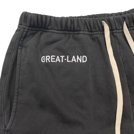 greatLAnd ORIGINAL FLARE SWEAT PANT REXY BLACK