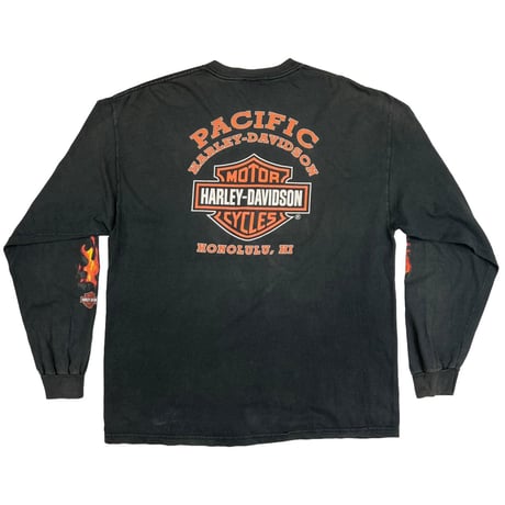 HARLEY DAVIDSON ORANGE FLAME LS PACIFIC FITS XL 2250