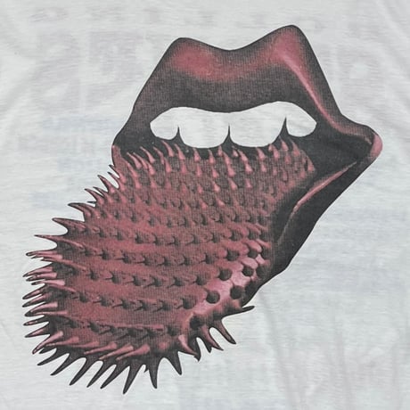 THE ROLLING STONES SPIKE TONGUE VOODOO LOUNGE 94/95 BOOTLEG WHITE FITS LARGE 9225