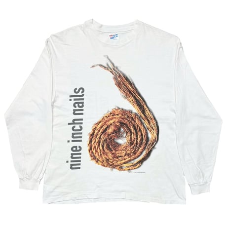 NINE INCH NAILS FURTHER DOWN THE SPIRAL 1995 LS WHITE HANES LARGE 5058