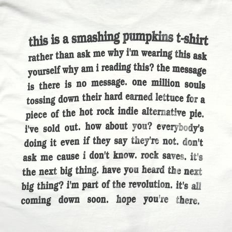 THE SMASHING PUMPKINS SP RED HEART WHITE FITS XL 5570