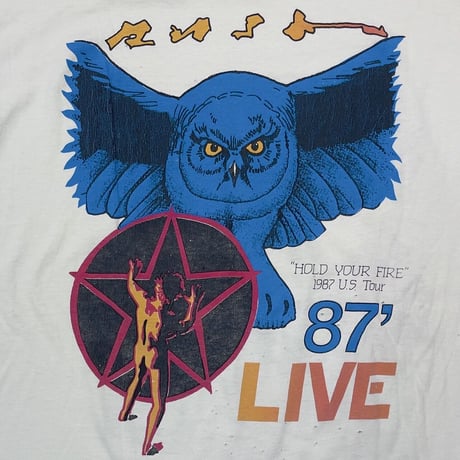 RUSH 1987 HOLD YOUR FIRE US TOUR HANES XL 5118