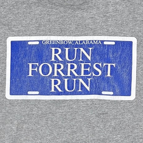 FORREST GUMP RUN FORREST RUN & STOP FORREST STOP ASH GREY XL 7437