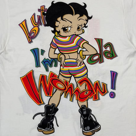 BETTY BOOP 1994 u may B da Man WHITE CHANGES LARGE 0073