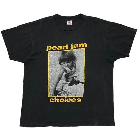 PEARL JAM choices YELLOW TEXT FRUIT OF THE LOOM XL 2451