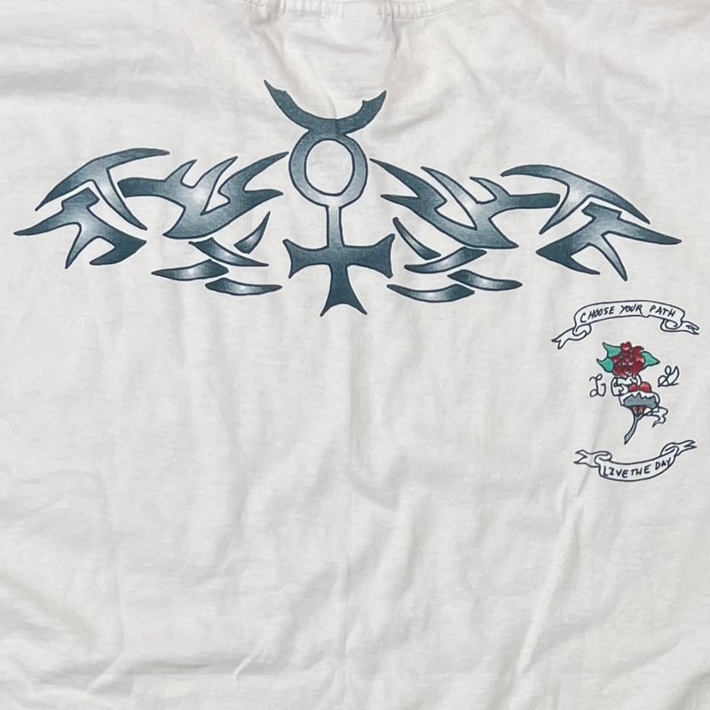 トップス 90s Dennis Rodman tattoo LS greatland XL DENNIS RODMAN TATTOO LS WHITE XL 9583 | greatLA