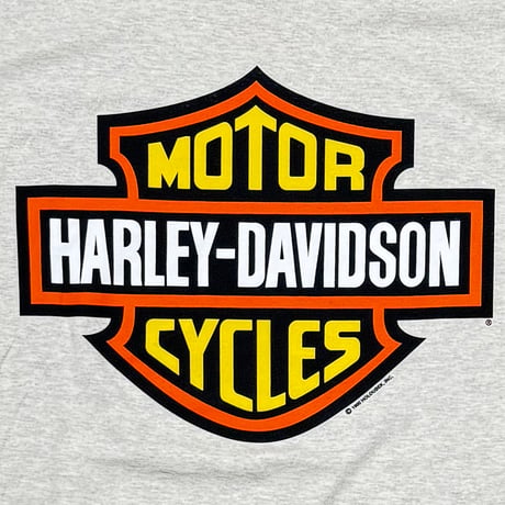 HARLEY DAVIDSON 1990 ORANGE EMBLEM OATMEAL XL 8362
