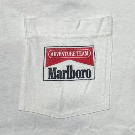Marlboro ADVENTURE TEAM BOAT POCKET TEE WHITE FRUIT OF THE LOOM XL 9924