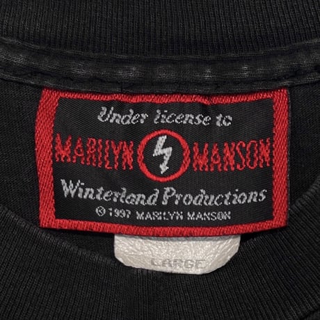 MARILYN MANSON AMERICAN BY BIRTH ANTICHRIST SUPERSTAR MANSON TAG LARGE 9713