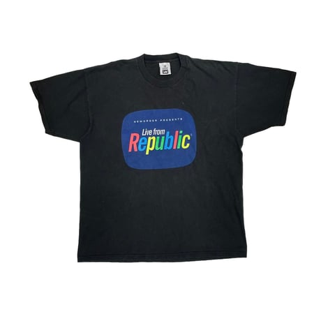 NEWORDER LIVE FROM REPUBLIC TEE BLACK LEE XL 6613