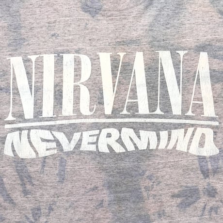 NIRVANA NEVERMIND TIEDYE LIGHT PINK x LIGHT GREY LS FITS XL 8679