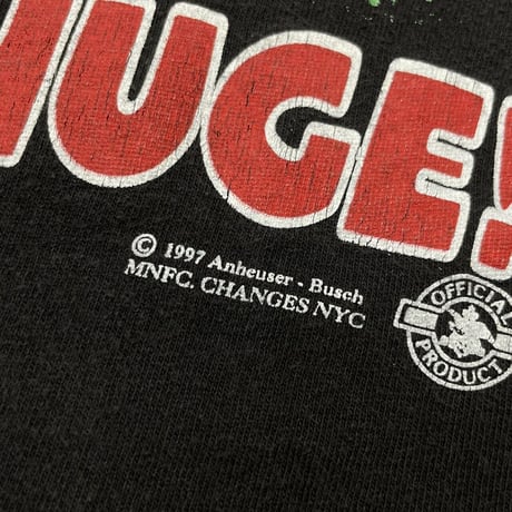 Budweiser CHAMELEON&FROG 1997 WE COULD'VE BEEN HUGE CHANGES LARGE 0367