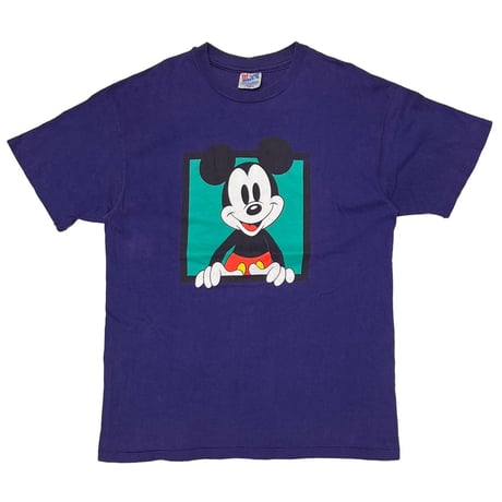 DISNEY VINTAGE MICKEY MOUSE PURPLE Hanes LARGE 1625