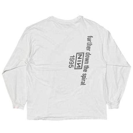 NINE INCH NAILS FURTHER DOWN THE SPIRAL LS WHITE HANES XL 3466