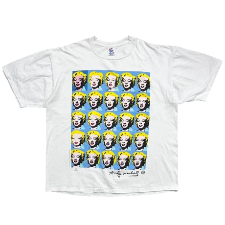Andy Warhol 1993 Marilyn Monroe portfolio Y2K WHITE JERZEES XL 0817