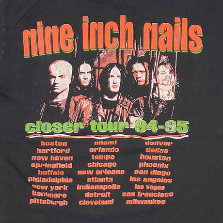 NINE INCH NAILS CLOSER TOUR 1994-95 FITS XL 5393
