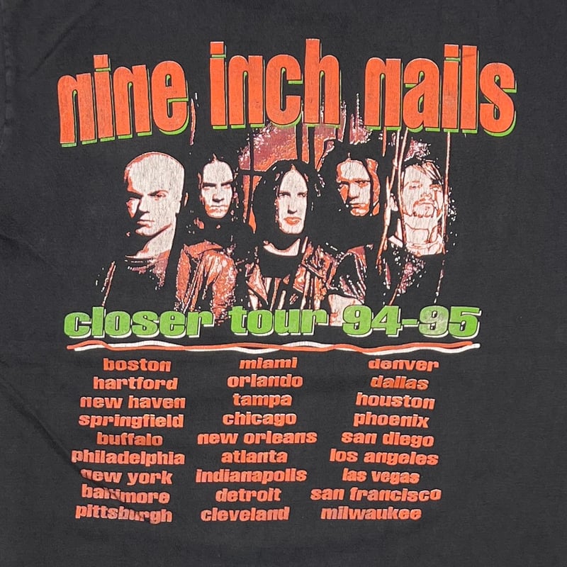 NINE INCH NAILS CLOSER TOUR 1994-95 FITS XL 539