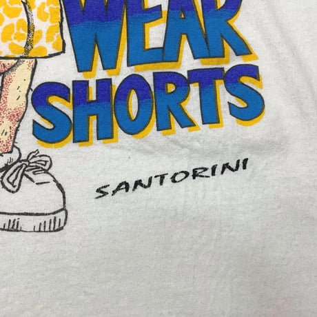 OLD＆VINTAGE WHY I CAN'T WEAR SHORTS TEE FITS XL 3224