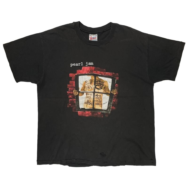 ミュージシャン Pearl jam window pain XL PEARL JAM WINDOW PAIN BACKSTAGE PASS HANES XL 0