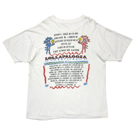 LOLLAPALOOZA ALICE IN CHAINS DIRT 1993 WHITE XL 8846