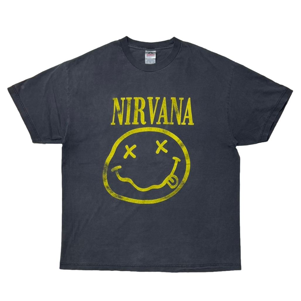 ⭐️未使用品NIRVANA SMILE Ｌ/ S TEE USA製 Ｌサイズ☆ NIRVANA/ニルヴァーナ/SMILE L/S TEE/コラボロンT | MANASTASH