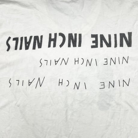 NINE INCH NAILS HEART CUT OFF EACH HEADS WHITE FITS LARGE 0628