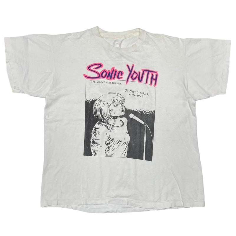 SONIC YOUTH THE GOO I LEFT BEHIND WHITE FITS XL