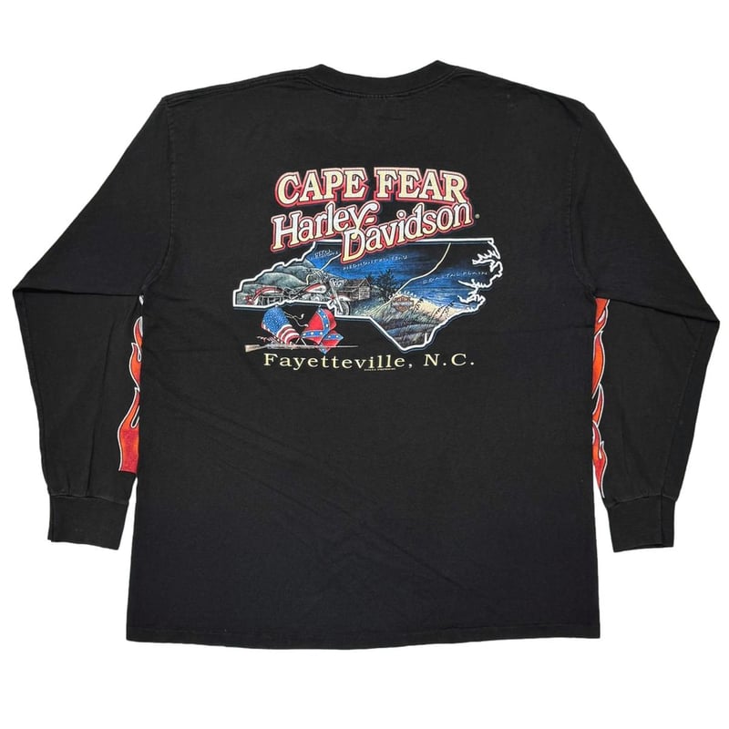HARLEY DAVIDSON TIGER UNTAMED FLAME CAPE FEAR L