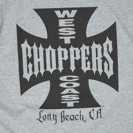 WEST COAST CHOPPERS IRON CROSS LS ASH GREY XL 8572