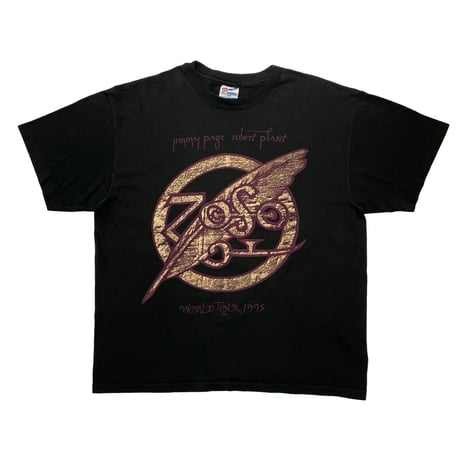 JIMMY PAGE & ROBERT PLANT ZOFO TOUR TEE HANES XL 6202