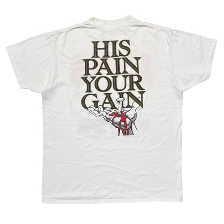 LORD'S GYM HIS PAIN YOUR GAIN WHITE FITS LARGE 6431