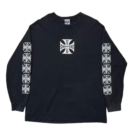 WEST COAST CHOPPERS IRON CROSS LS BLACK XL 8601