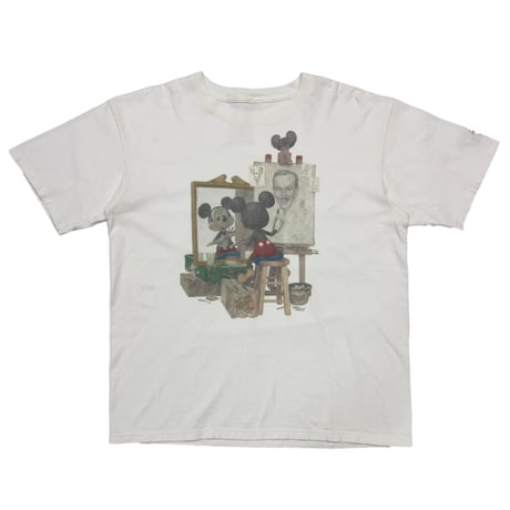 DISNEY VINTAGE MICKEY MOUSE NORMAN ROCKWELL PARODY NATURAL FITS XL 6886