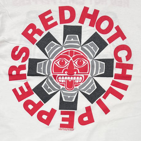 RED HOT CHILI PEPPERS 1991 DOUBLE SIDE Aztec WHITE AUSTRALIA LARGE 6451
