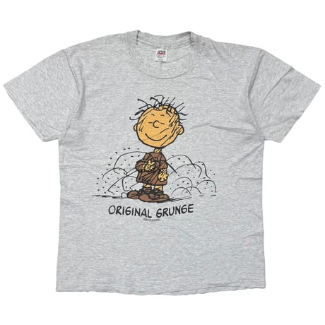 PEANUTS ORIGINAL GRUNGE ASH GREY ANVIL XL 3189