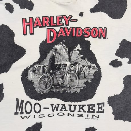 HARLEY DAVIDSON 1992 MOO-WAUKEE WISCONSIN WHITE OVP XL 3103