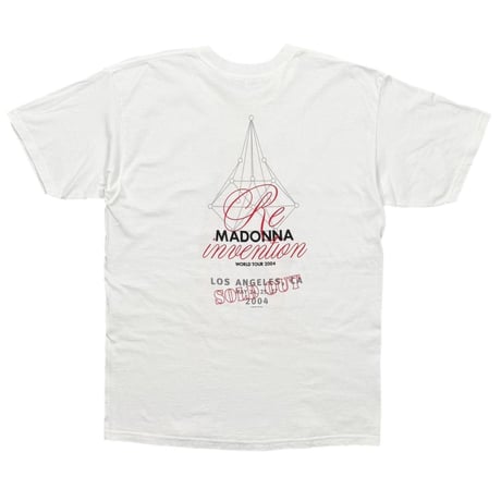 MADONNA RE INVENTION WORLD TOUR 2004 WHITE GILDAN LARGE 8543