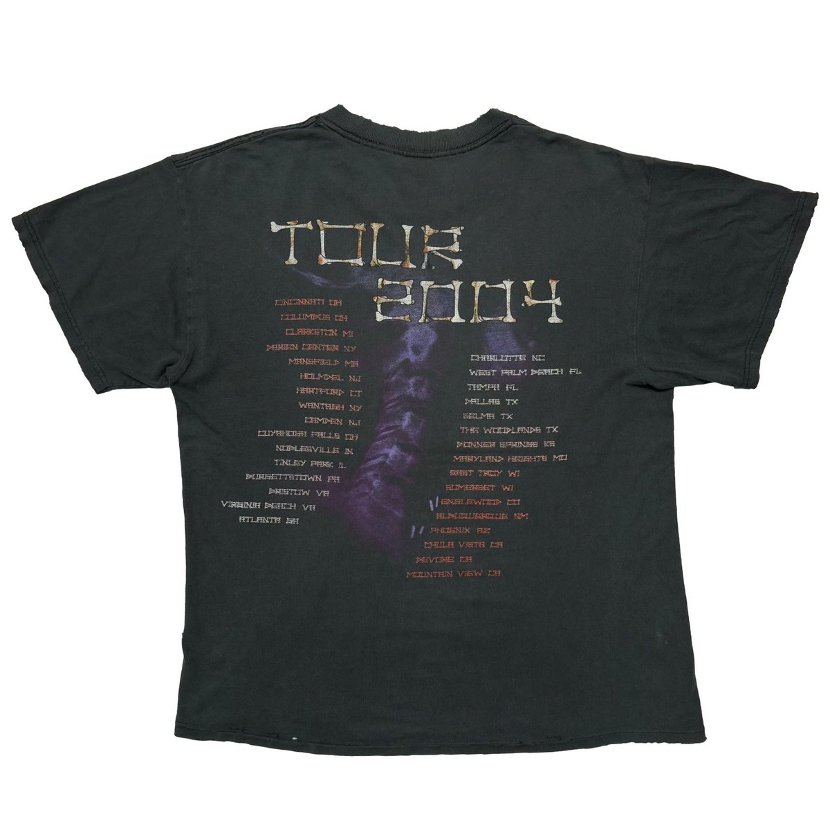 KORN BONE HAND SIGN Tシャツ 2004 greatland KORN TOUR 2004 BONE HAND SIGN DELTA LARGE 6900