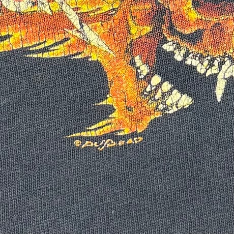 METALLICA PUSHEAD VAMPIRE SKULL SIDE FLAME BIRTH SCHOOL LS SCREEN STARS LARGE 7902