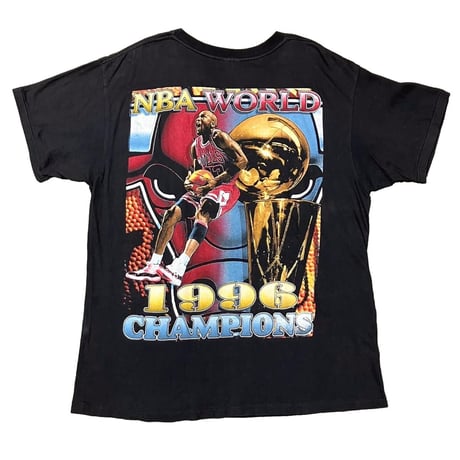 CHICAGO BULLS 1996 CHAMPIONS RAP DESIGN EVANS XXL 7758