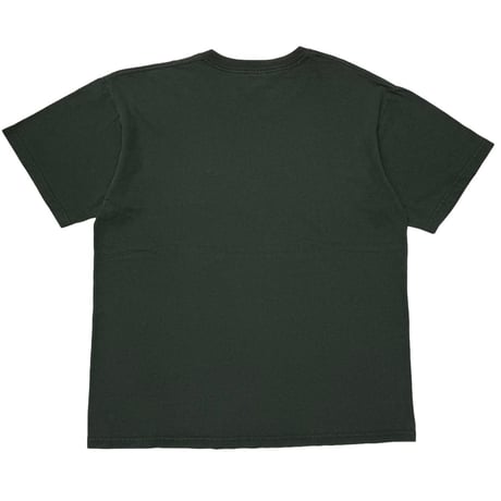 NIRVANA 2005 YELLOW TEXT LOGO GREEN GILDAN LARGE 9480