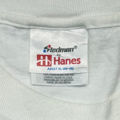 [MORE SALE] Budweiser 1999 AMERICAN FLAG LOGO WHITE Stedman by Hanes XL 5880